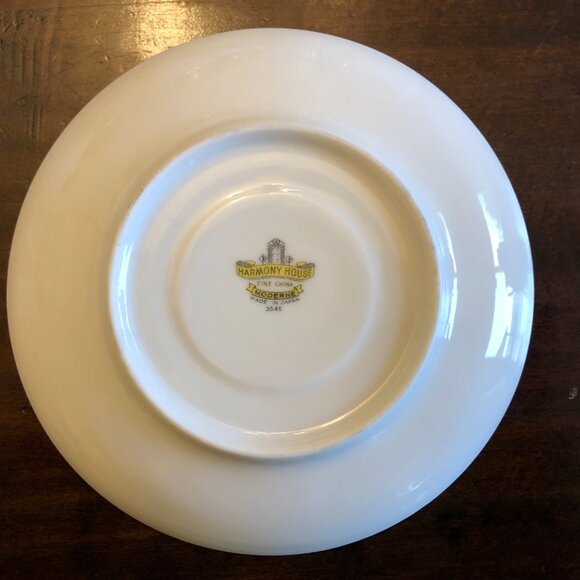 Harmony House China (Moderne # 3545) Coffee cups with saucers/sugar bowl/creamer - Picture 2 of 11